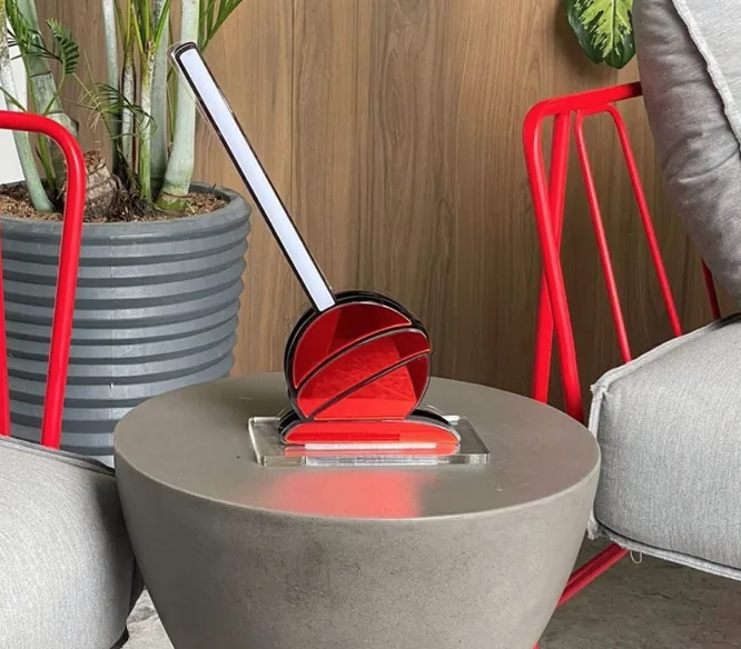 Arte lollipop en acrílico de colores