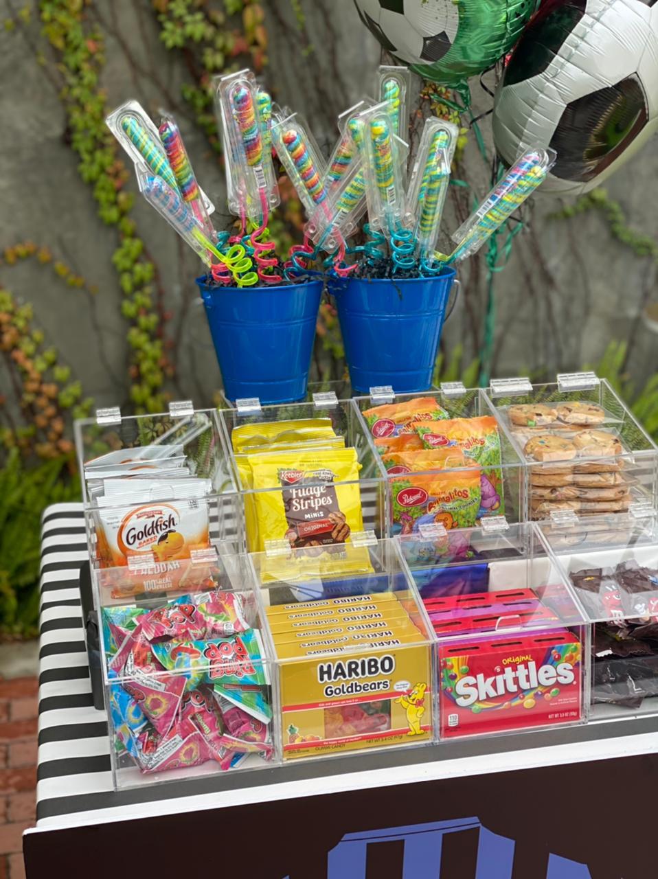Cajas · Dulces evento en acrílico