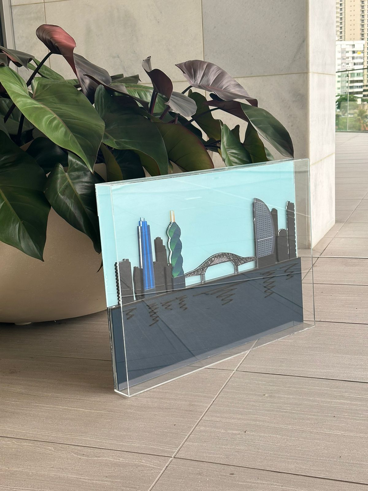 Cuadro 3D de Panamá en acrílico