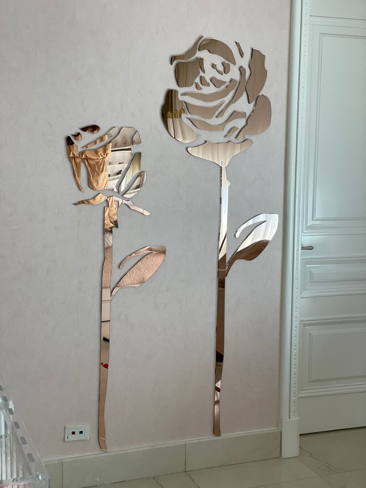 Flor decorativa · Habitación en acrílico