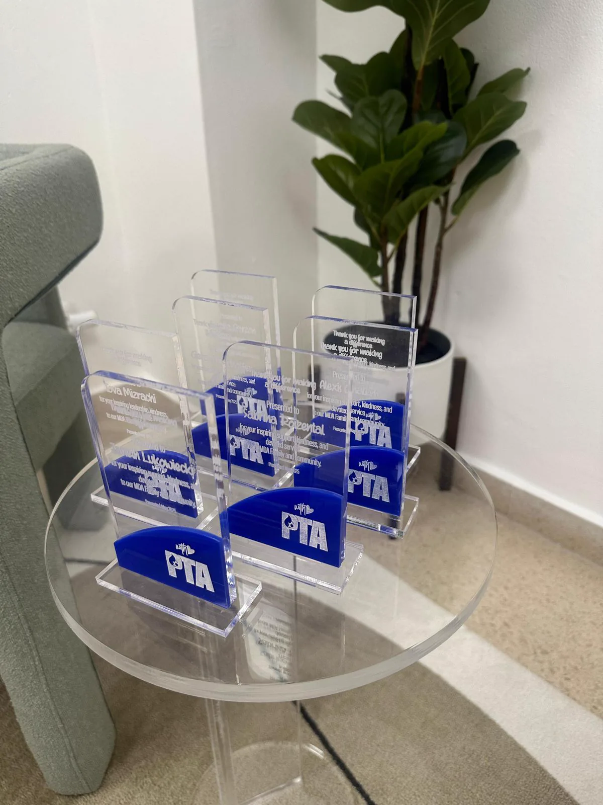 Trofeos de acrílico grabados